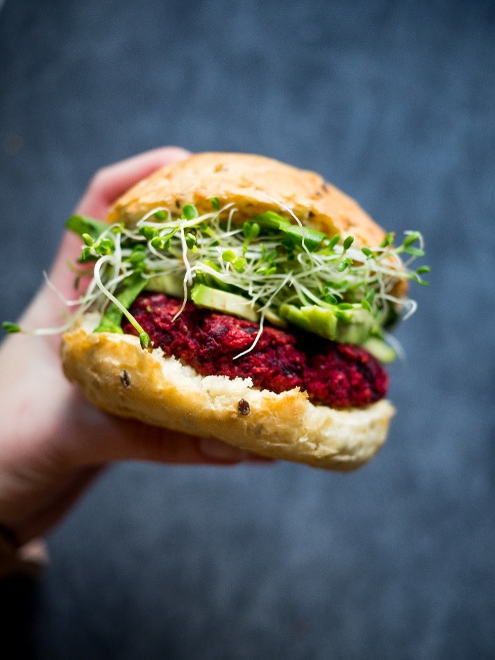 Beetroot and quinoa burger - Cornwall Food Foundation recipe