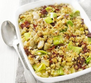 Leek and butterbean bake - Cornwall Food Foundation recipe