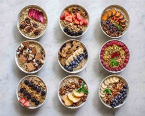 Porridge with various toppings - Cornwall Food Foundation recipe